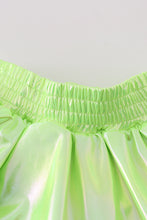 Load image into Gallery viewer, Chartreuse girl ruffle laser skorts
