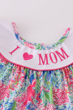 Load image into Gallery viewer, Garden bloom I love MOM embroidery girl set
