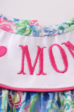 Load image into Gallery viewer, Garden bloom I love MOM embroidery girl set
