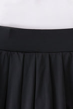 Load image into Gallery viewer, Black Pleats active mom&amp;me skorts
