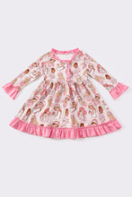 Load image into Gallery viewer, Pink princess christmas girl dress
