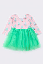 Load image into Gallery viewer, Pink christmas tree girl tutu dress
