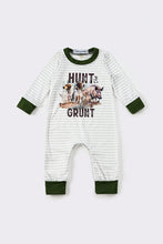 Load image into Gallery viewer, Forest hunting boy romper
