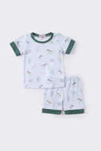 Load image into Gallery viewer, Blue hunting print boy shorts set
