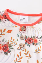 Load image into Gallery viewer, Orange floral print baby gown
