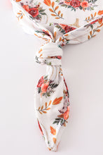 Load image into Gallery viewer, Orange floral print baby gown
