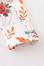 Load image into Gallery viewer, Orange floral print baby gown
