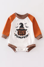 Load image into Gallery viewer, Halloween pumpkin baby romper
