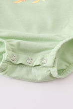 Load image into Gallery viewer, Green pumpkin baby romper
