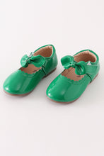 Load image into Gallery viewer, Green bow mary jane shoes
