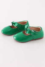 Load image into Gallery viewer, Green bow mary jane shoes
