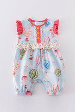 Load image into Gallery viewer, Platinum balloon print ruffle girl romper
