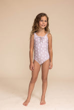 Load image into Gallery viewer, Moon print tie one piece girl swimsuit
